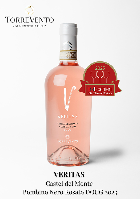 Veritas Rosato 2023 erhält im neuen Gambero Rosso 2025 Tre Bicchieri - 3 Gläser