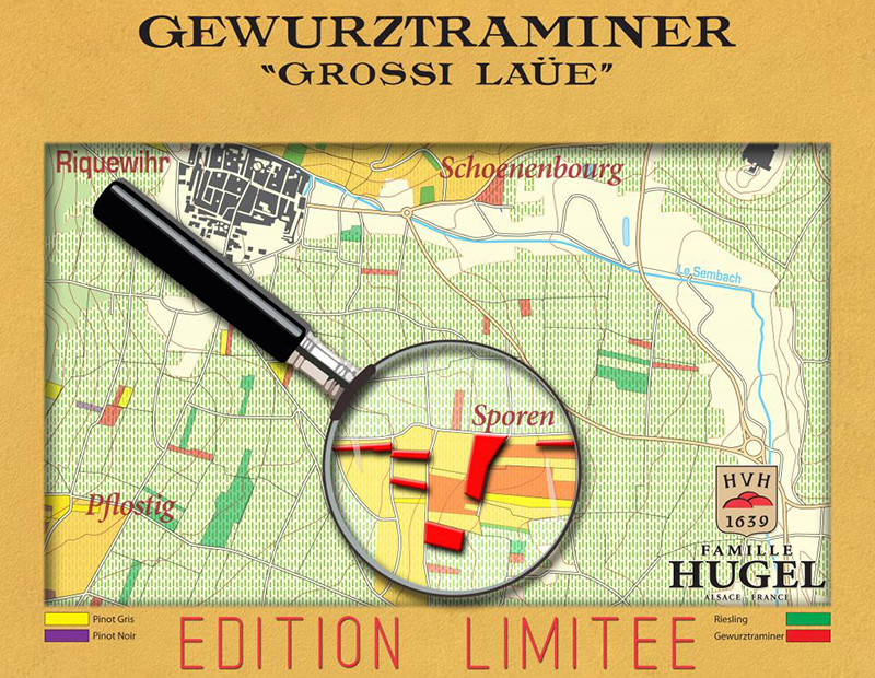 Gewurztraminer Parzellen von Hugel im Sporen